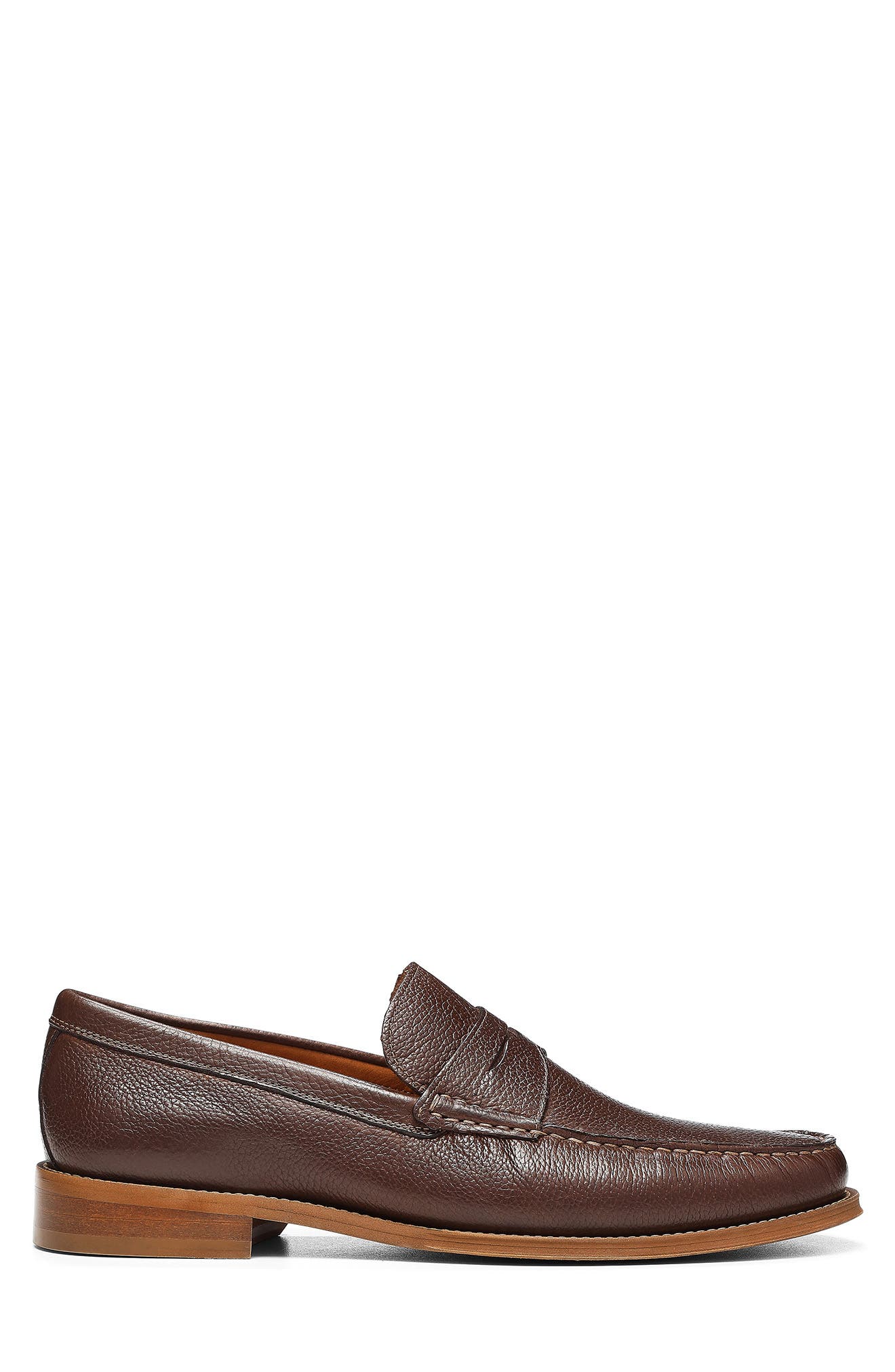 Leather Penny Loafer, Alternate, color, CAPPUCCINO