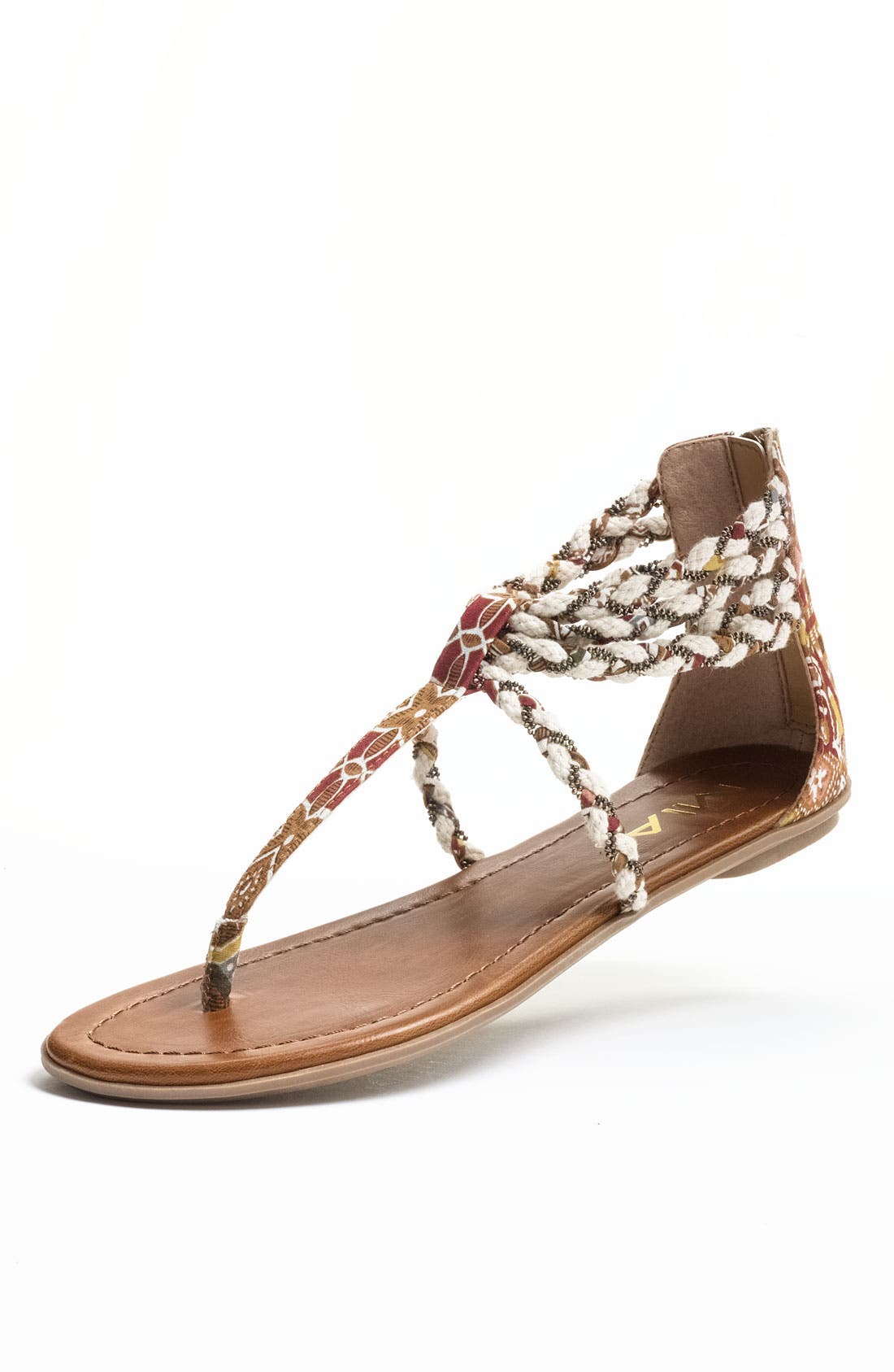 'Marta' Sandal, Alternate, color, BROWN / NATURAL