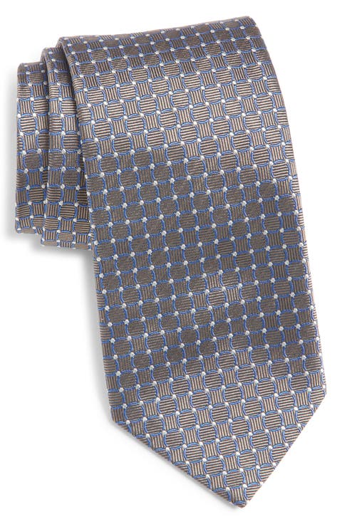 Geometric Silk Tie