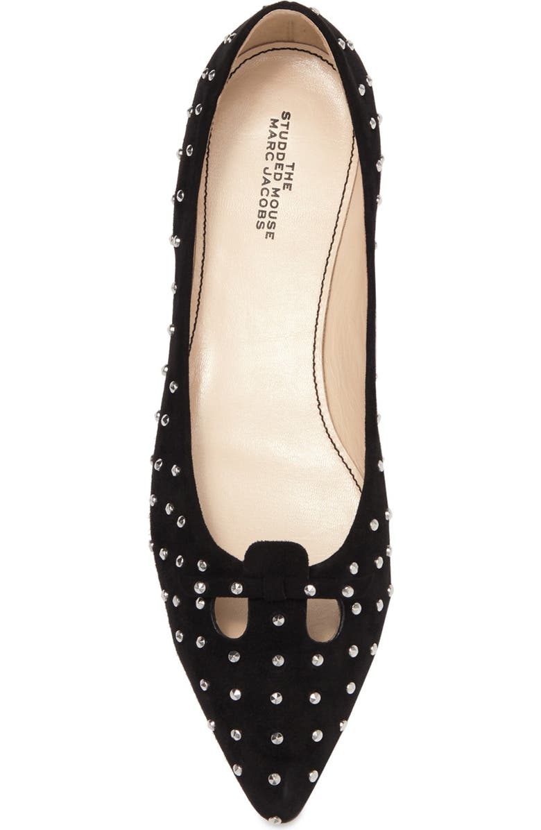 Marc Jacobs The Studded Mouse Flat, Alternate, color,