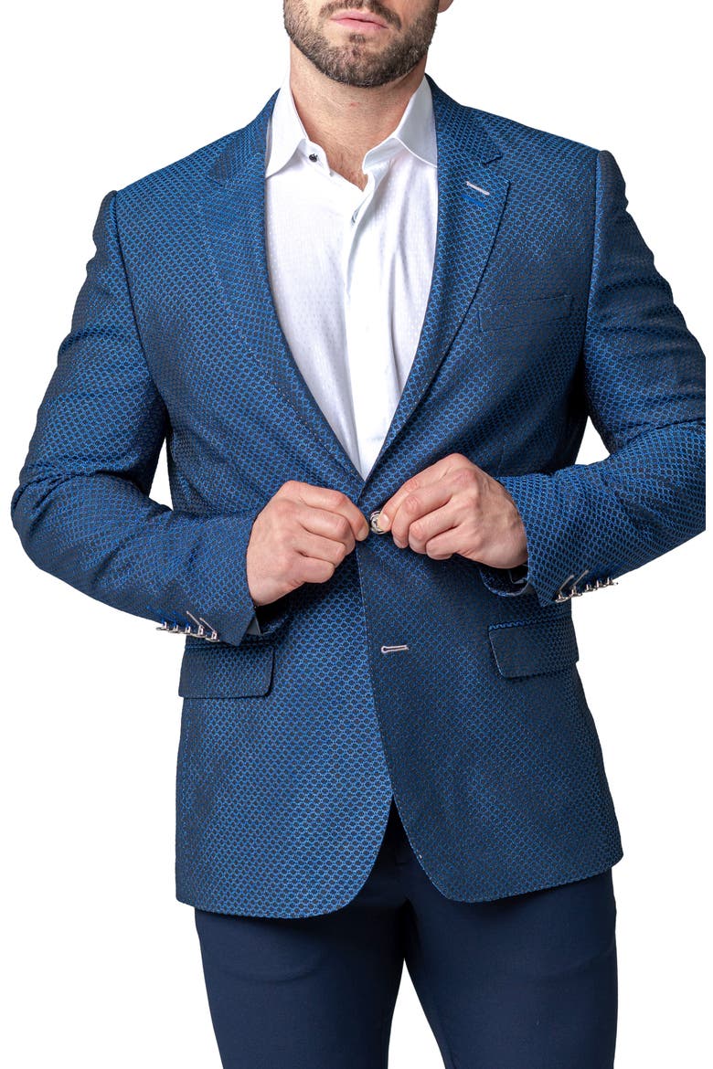 Socrates Luxor Blue Stretch Sport Coat, Alternate, color, BLUE