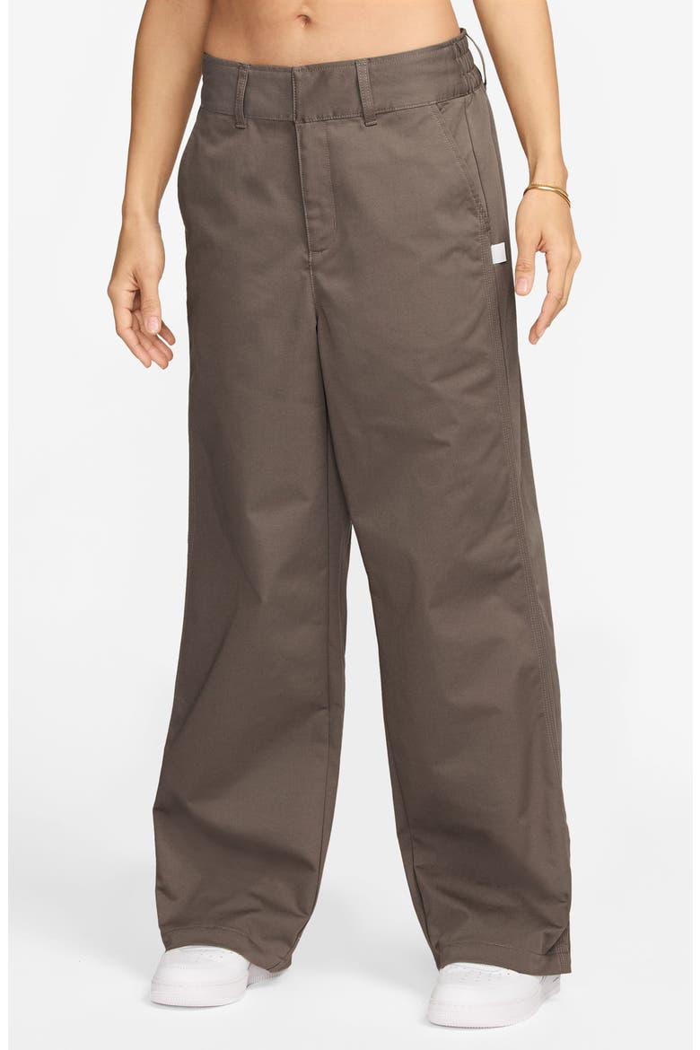 Structured Twill Pants, Main, color, 233 MINK BROWN/MINK BROWN