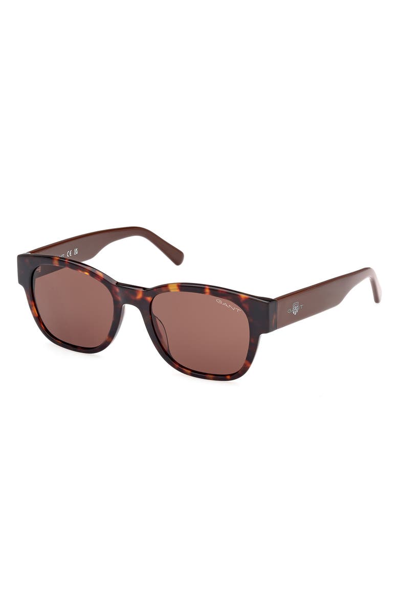 Gant Square Sunglasses, Alternate, color, Dark Havana / Brown