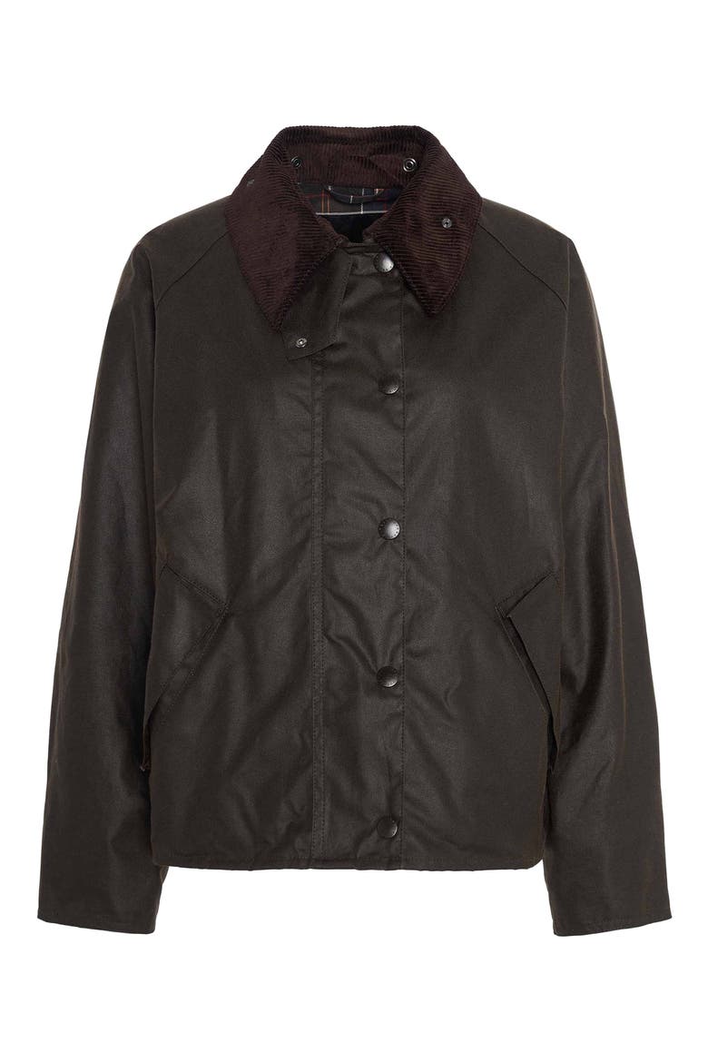 Transport Waxed Cotton Jacket, Alternate, color, OLIVE/ CLASSIC