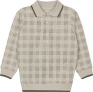 Ely's & Co. Cotton Floral Plaid Collection - Polo Sweatshirt
