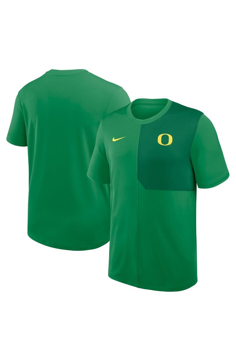 Nike Men's Nike Green Oregon Ducks 2025 Sideline UV Performance Coach T-Shirt, Main, color, Green