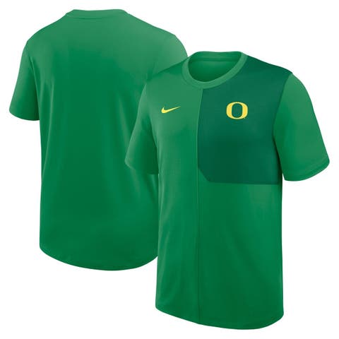 Men's Nike Green Oregon Ducks 2025 Sideline UV Performance Coach T-Shirt