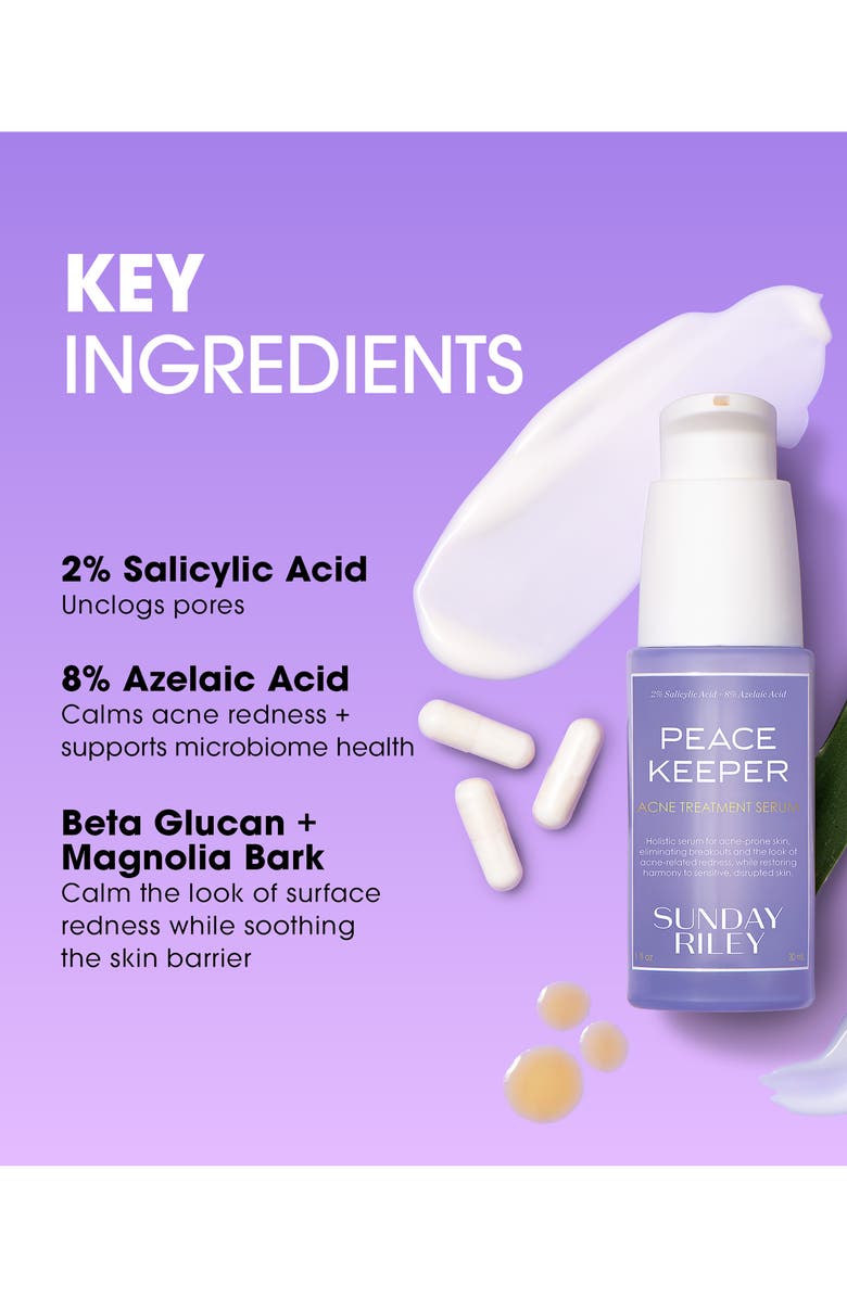 Sunday Riley Peacekeeper Acne Treatment Serum, Alternate, color, 