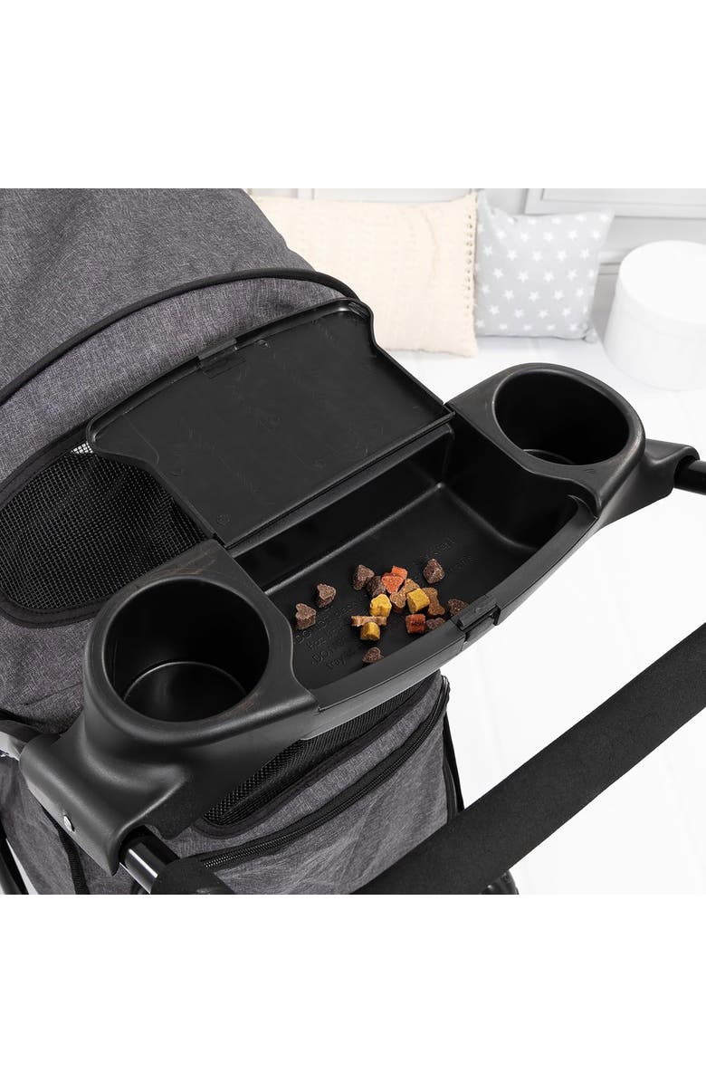 Edupet Pet Stroller in Grey & Black, 55 lb Capacity, Alternate, color, Multicolored