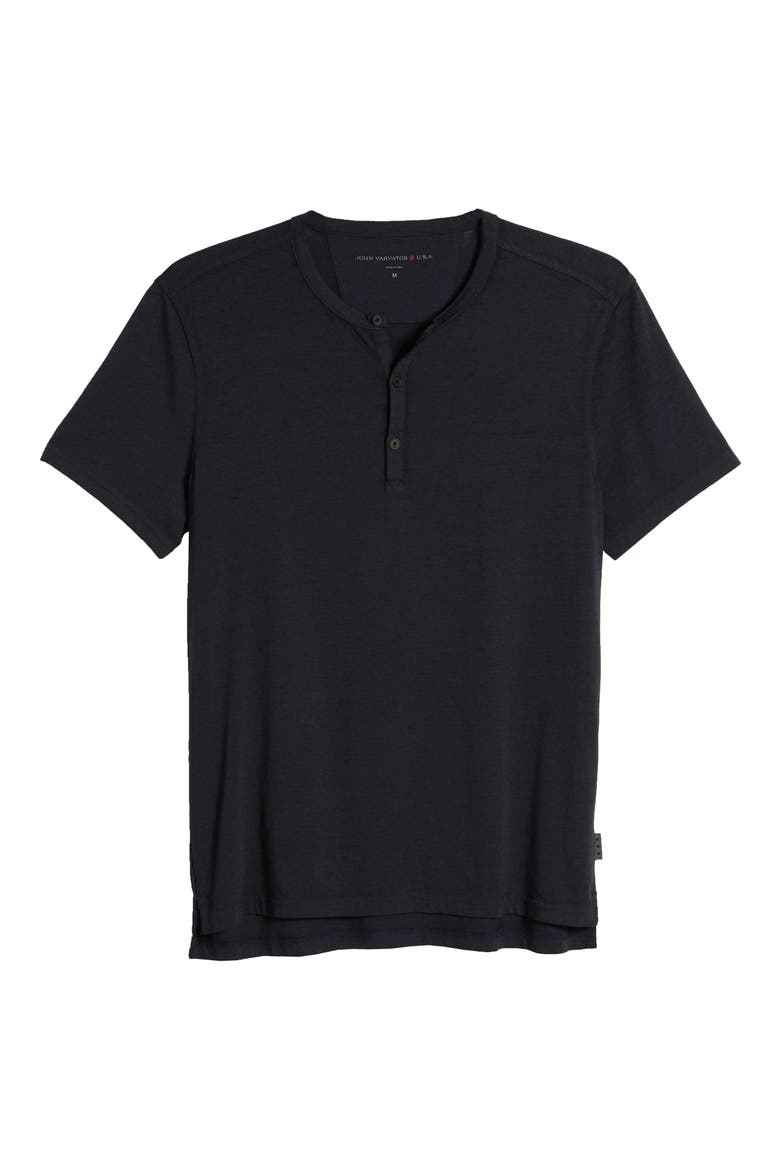 Regular Fit Henley T-Shirt, Alternate, color, NAVY