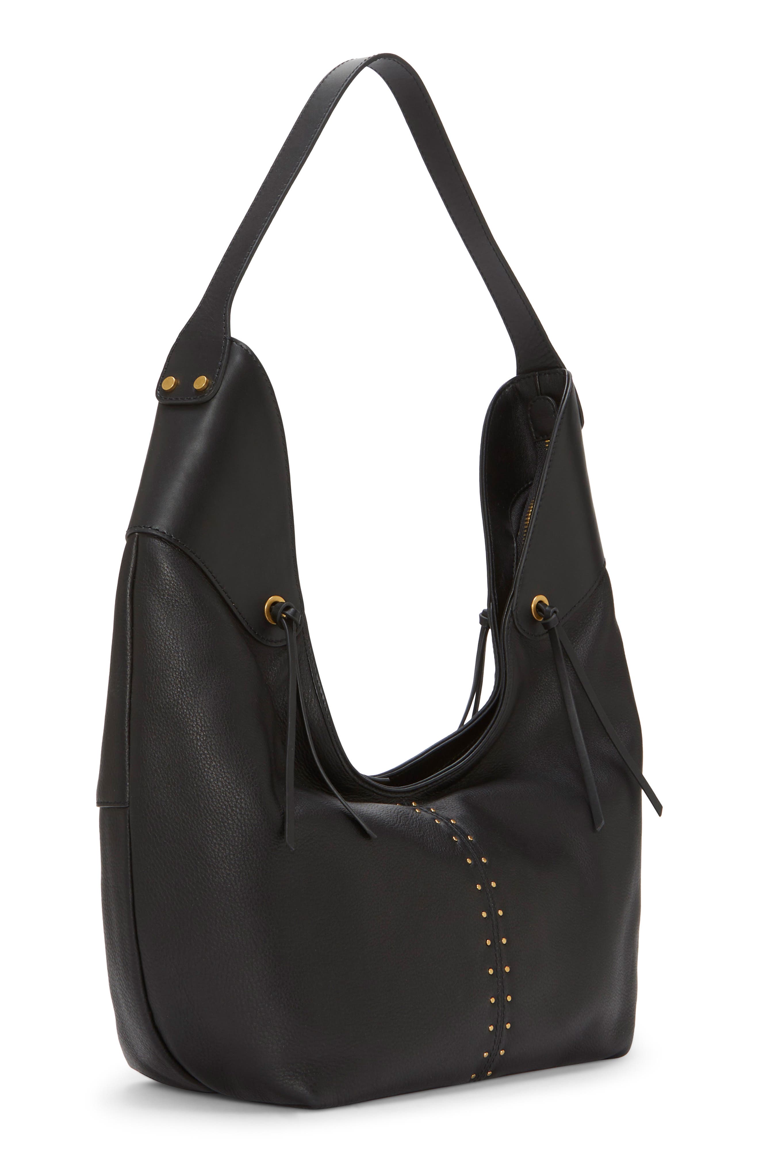 Vince Camuto Ganya Leather Hobo Bag, Alternate, color, 