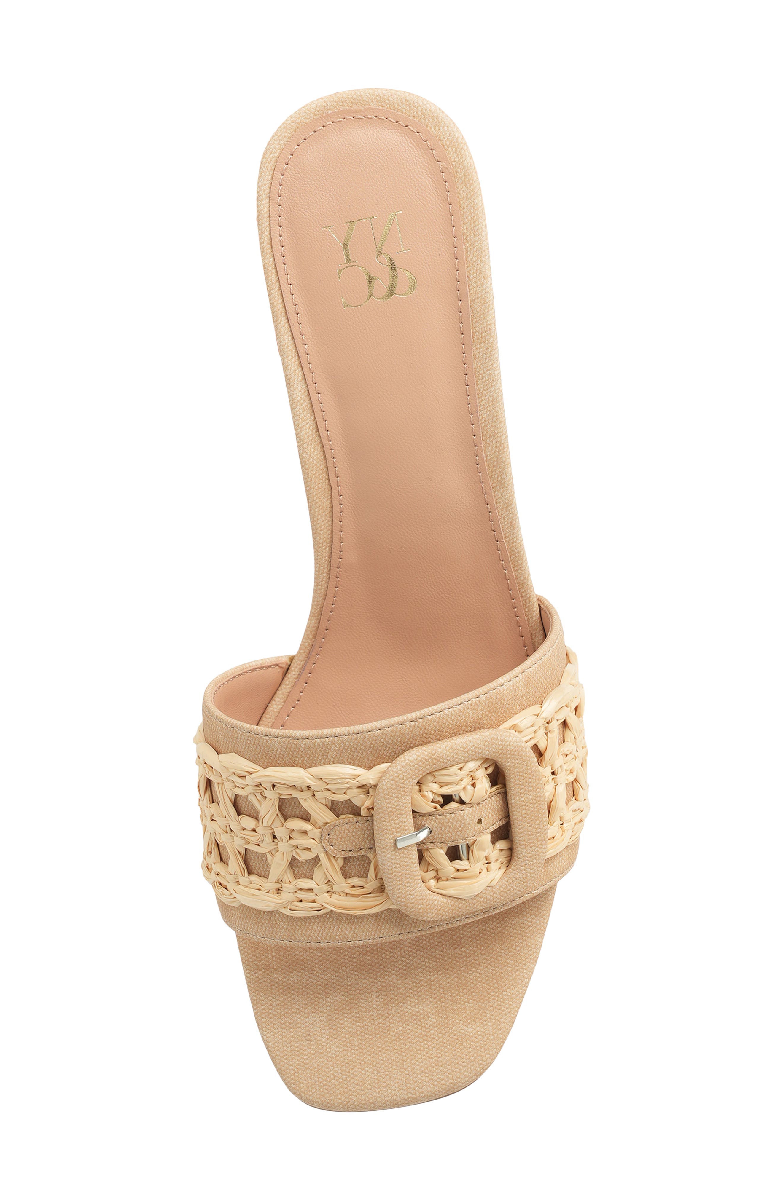 NEW YORK AND COMPANY Lana Slide Sandal, Alternate, color, Natural