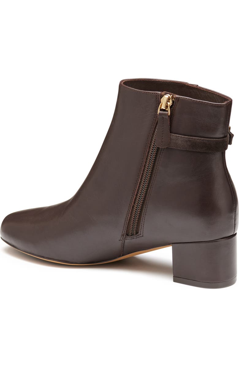 Johnston & Murphy Sienna Belted Bootie, Alternate, color, Dark Brown Nappa Leather