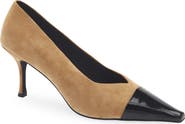 Jeffrey Campbell Campaign Leather Pointed Toe Pump