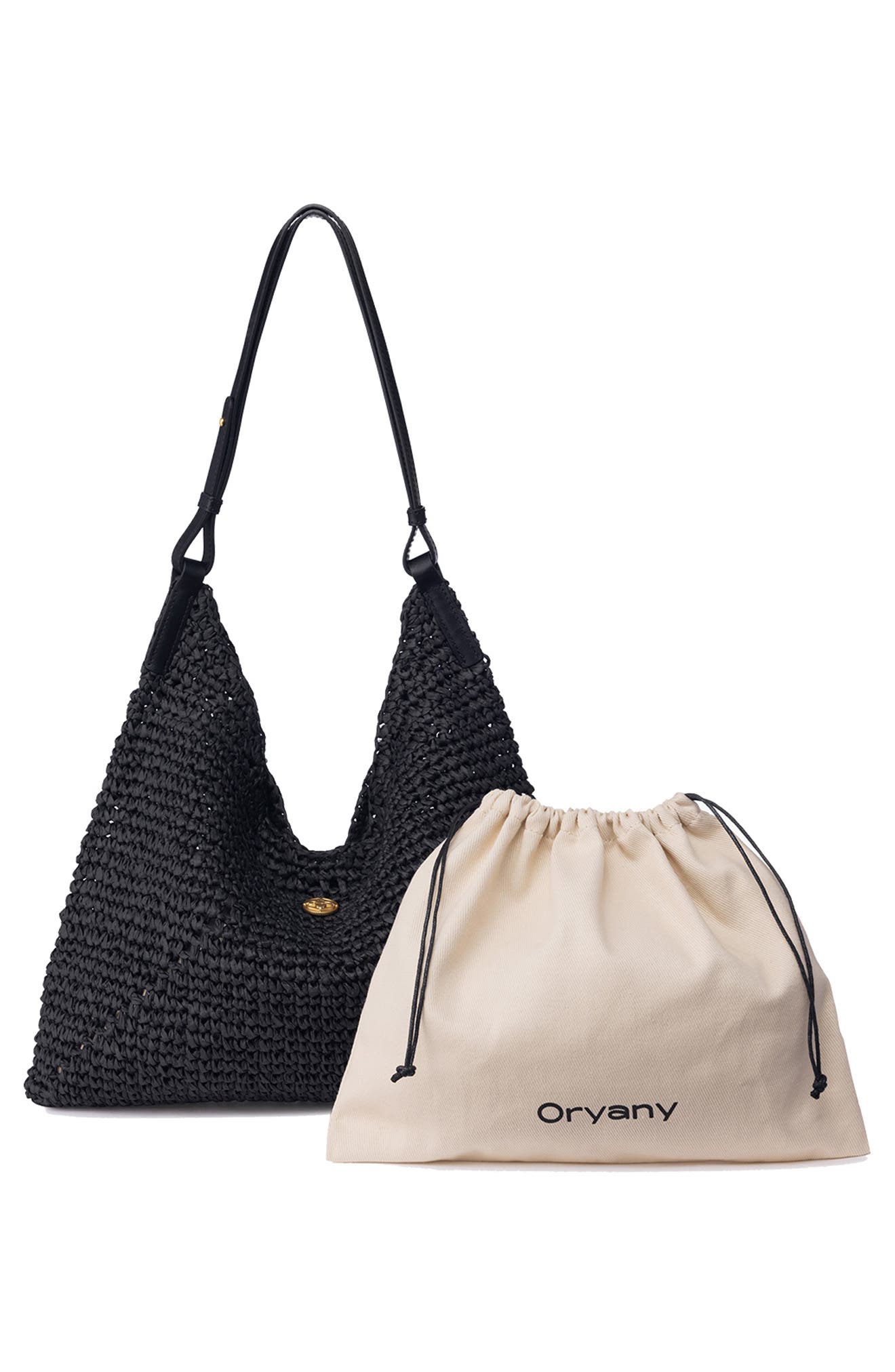 Oryany Raffia Triangle Shoulder Bag, Alternate, color, 