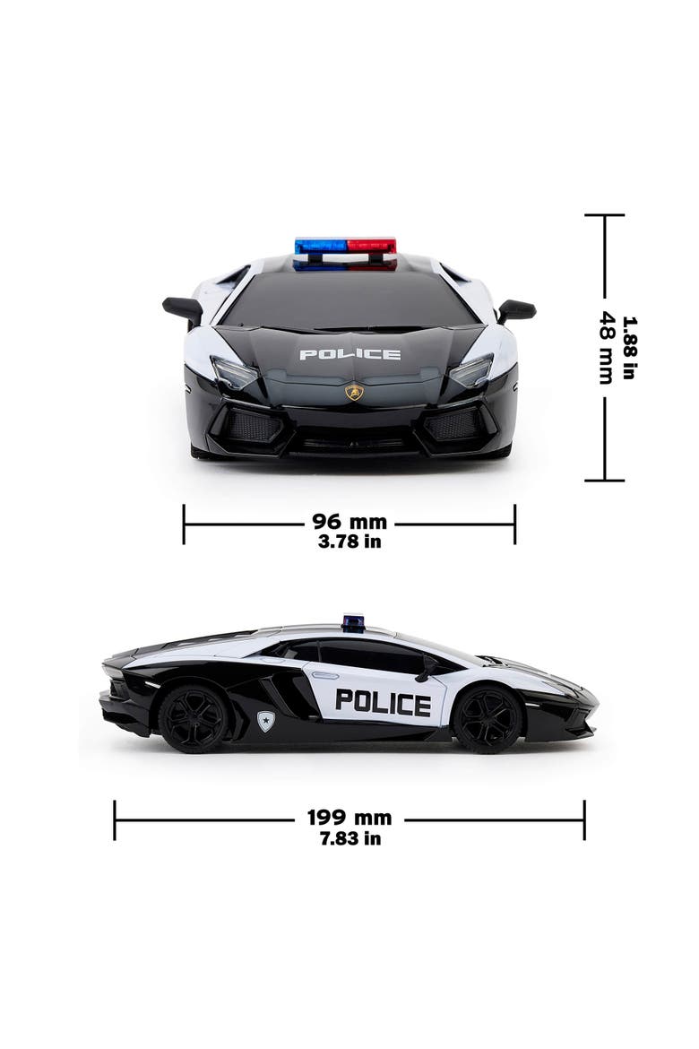 Lamborghini Twin Pack Sian and Aventador Police Remote Controlled Cars, Alternate, color, Multicolored