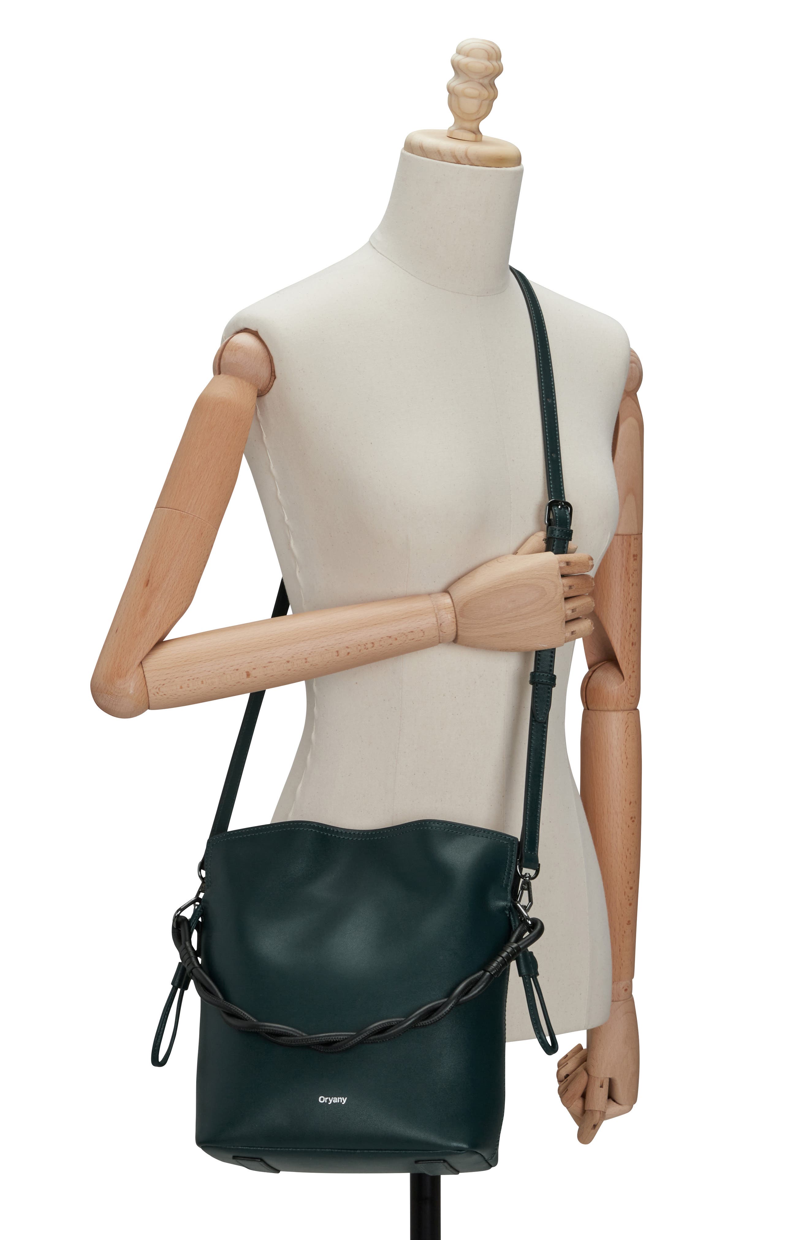 Oryany Madeleine Bucket Bag, Alternate, color, Deep Green