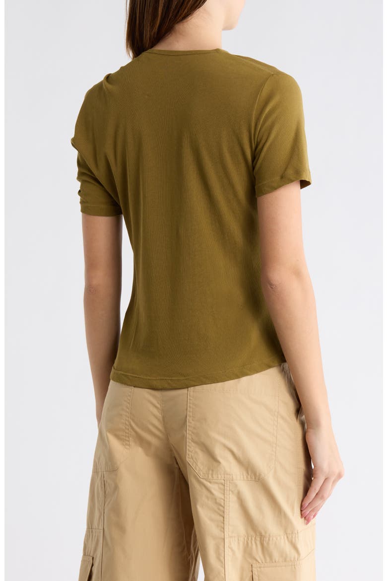 Liz Asymmetric Twist T-Shirt, Alternate, color, HAZEL
