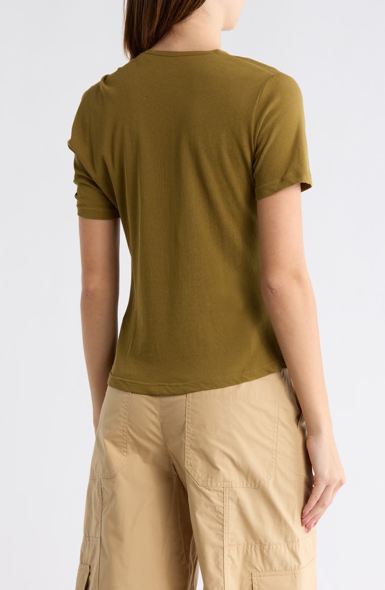 A.L.C. Liz Asymmetric Twist T-Shirt, Alternate, color, Hazel