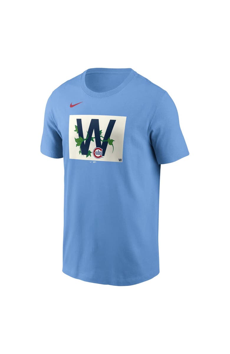 Nike Men's Nike Light Blue Chicago Cubs Alt Ivy W Flag T-Shirt, Alternate, color, Light Blue