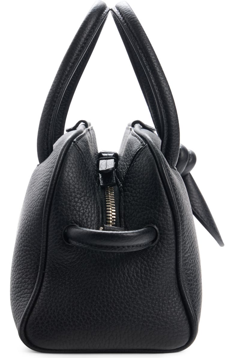 Jacquemus Le Petit Turismo Leather Bowling Bag, Alternate, color, Black 990