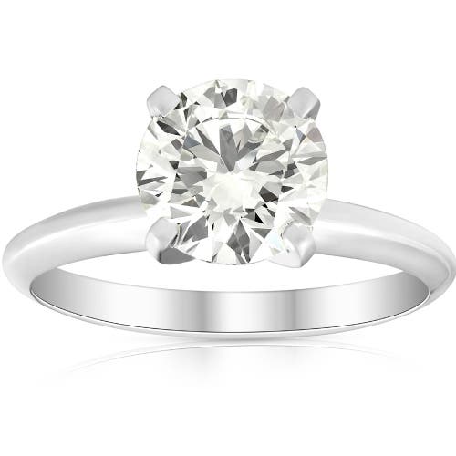 Bliss Diamond 1 3/4ct Solitaire Diamond Platinum Engagement Ring Lab Grown In Platinum