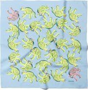 Centinelle Nodding Tigers Cotton Silk Bandana