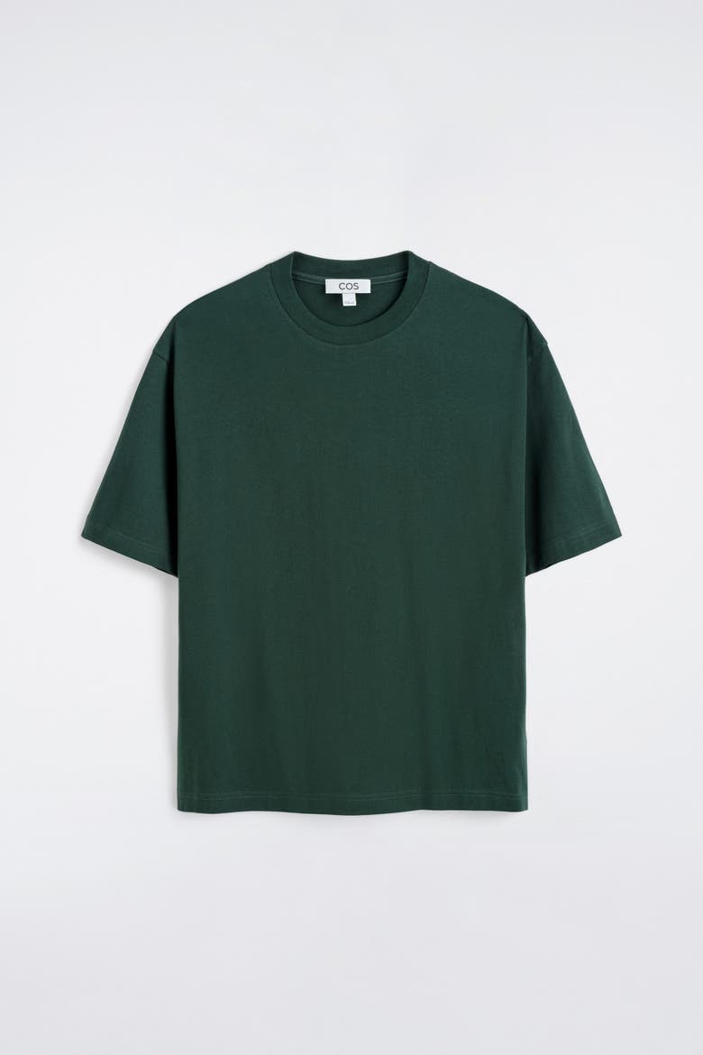 Relaxed Lightweight Cotton T-Shirt, Alternate, color, DARK GREEN