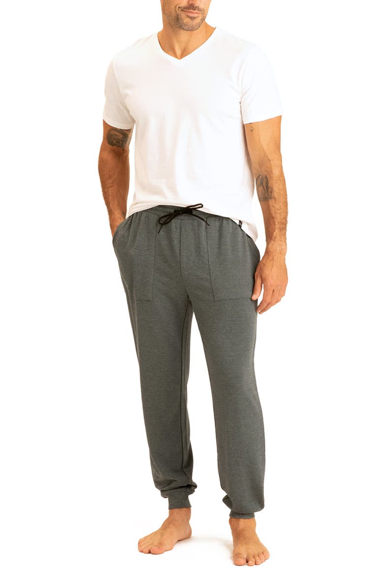 Pierce Patch Pocket French Terry Joggers, Alternate, color, GUNMETAL