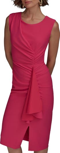 Side Ruched Sleeveless Minidress