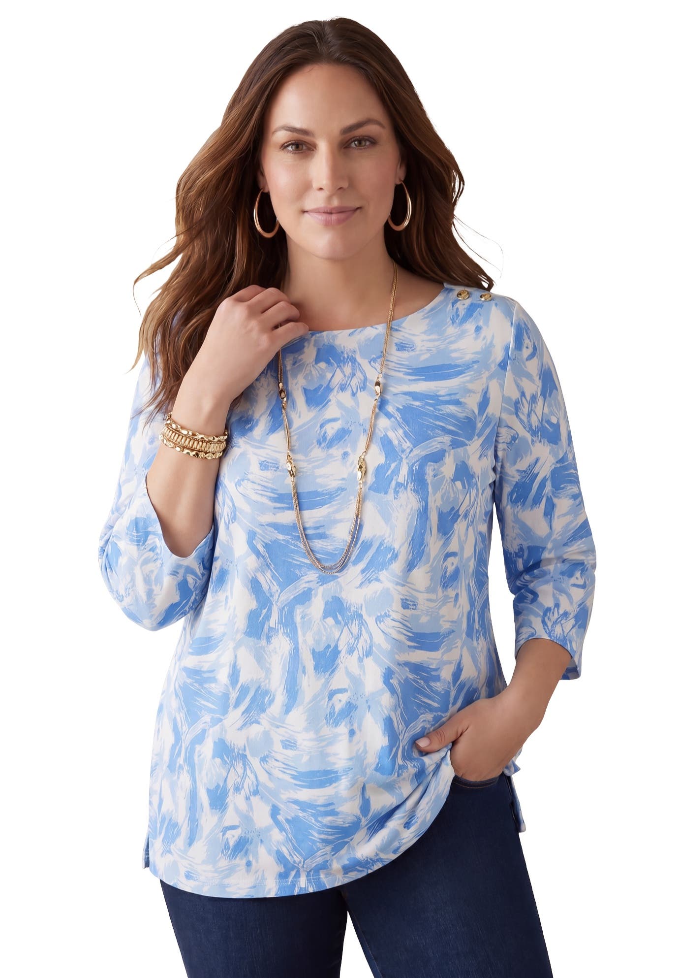 BLUE BRUSH STROKES