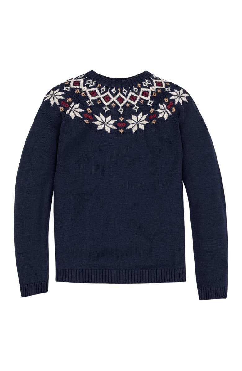 Hope & Henry Women's Organic Fair Isle Raglan Sweater, Alternate, color, 