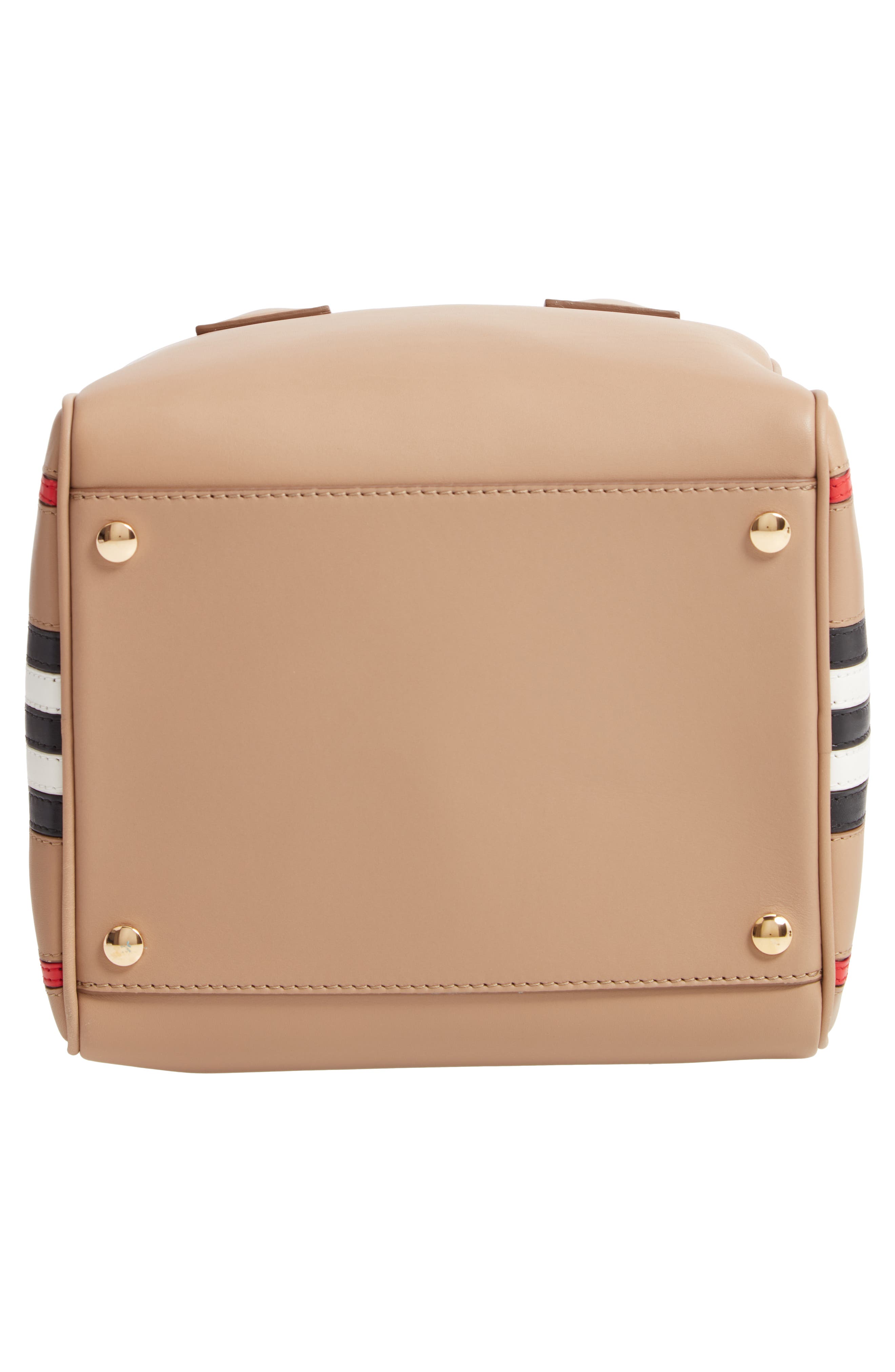 Burberry Small Leather Cube Bag, Alternate, color, 