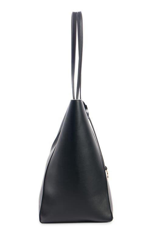 Balenciaga Large Hourglass Soft Leather Tote In 1000 Black