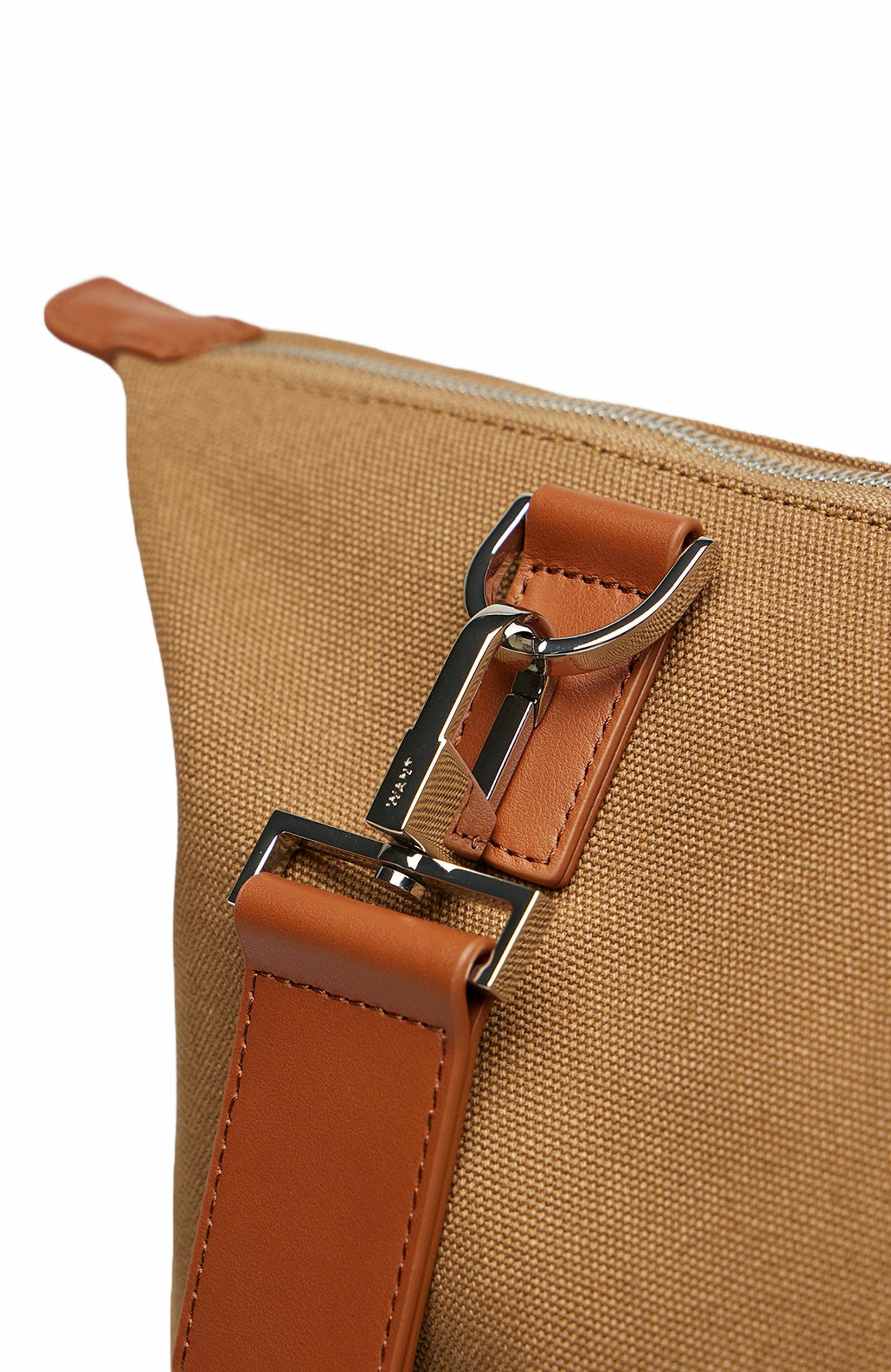 Want Les Essentiels Hartsfield Organic Cotton Canvas Weekender Bag, Alternate, color, Dark Camel