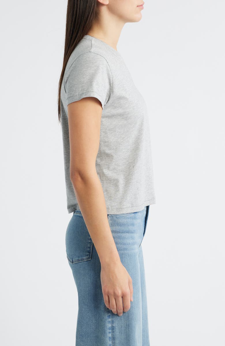 FRAME The Supima<sup>®</sup> Cotton Baby Tee, Alternate, color, Heather Grey