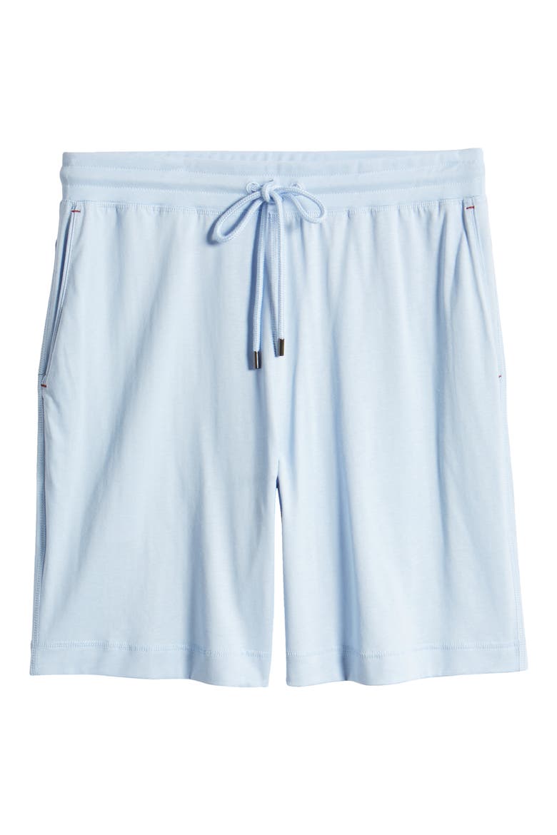 Cotton & Lyocell Pajama Shorts, Alternate, color, SKY