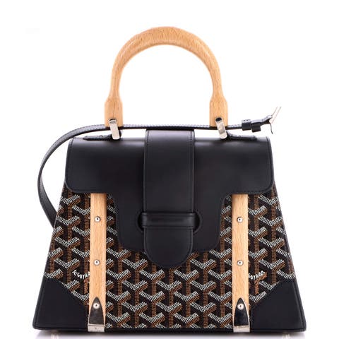 Saigon Top Handle Bag Coated Canvas with Leather PM