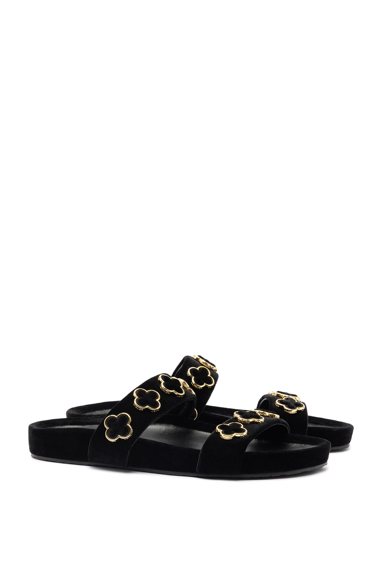 Larroudé Velvet Milan Slide, Alternate, color, 