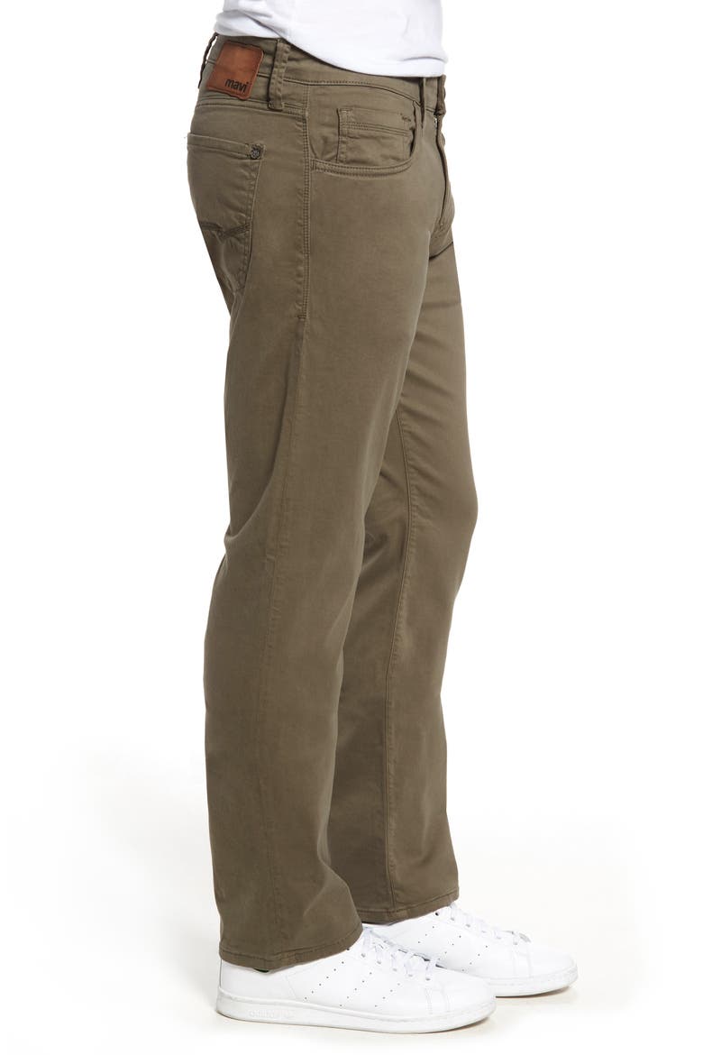 Zach Straight Leg Twill Pants, Alternate, color, DUSTY OLIVE TWILL