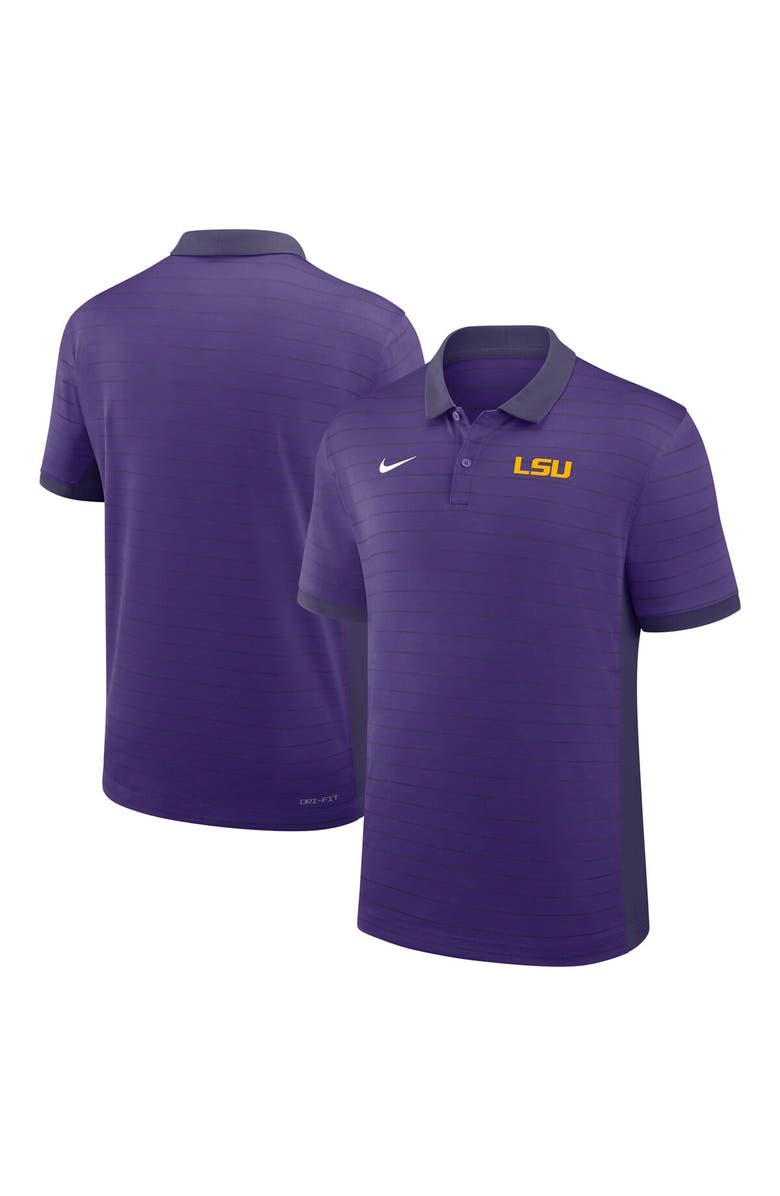 Nike Men's Nike Purple LSU Tigers 2025 Early Season Coaches Sideline Victory Stripe Performance Polo, Alternate, color, Purple