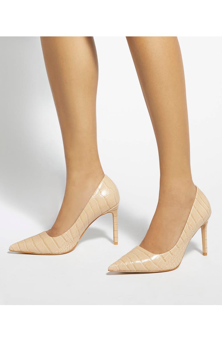 Dune London Assured Pointed Toe Pump, Alternate, color, Camel