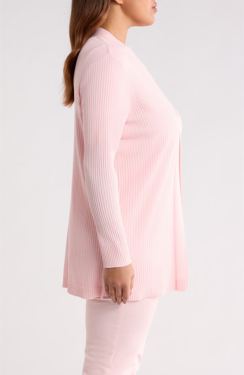 Jones New York Sutton Open Front Rib Knit Cardigan, Alternate, color, 