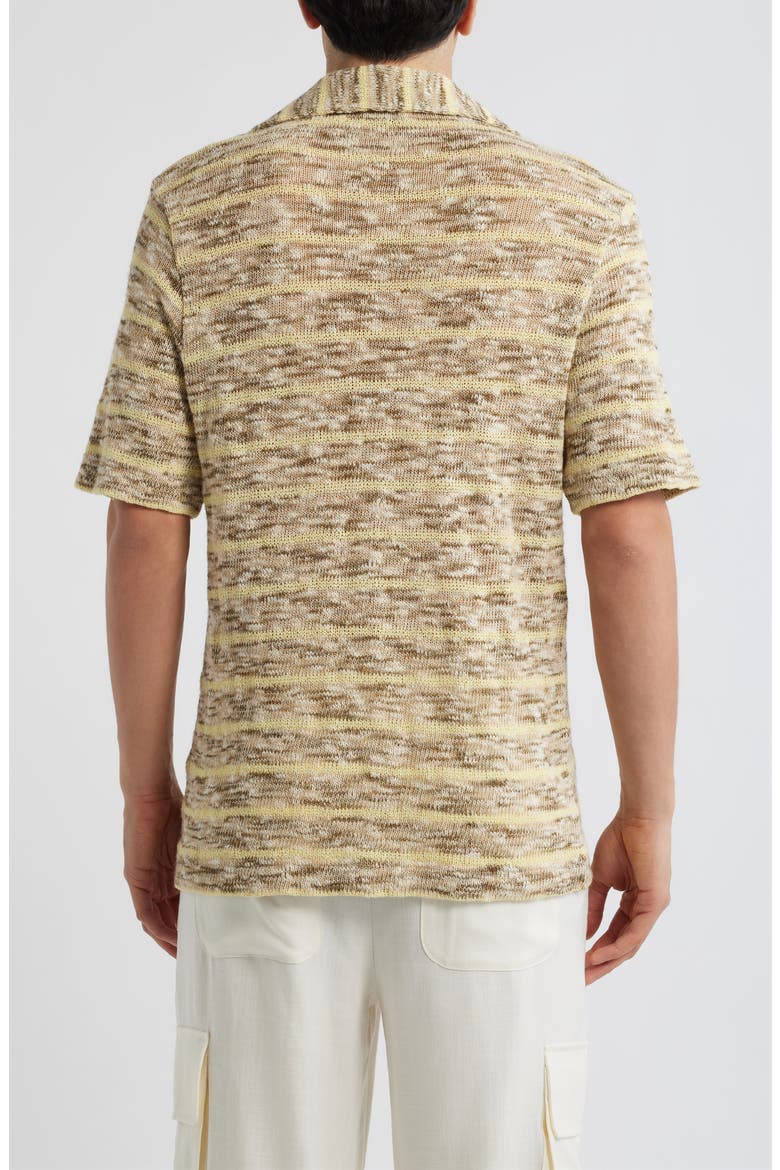 Marled Knit Cotton Blend Polo, Alternate, color, BEIGE MULTI