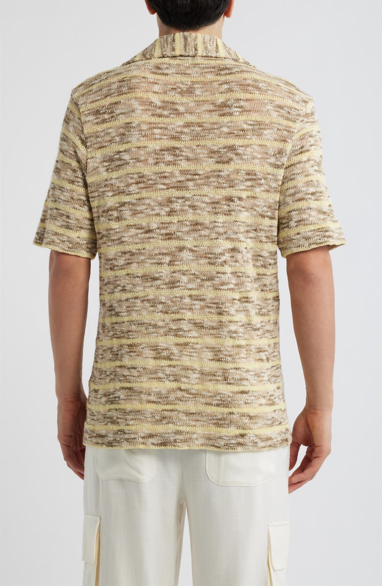 KROST Marled Knit Cotton Blend Polo, Alternate, color, Beige Multi
