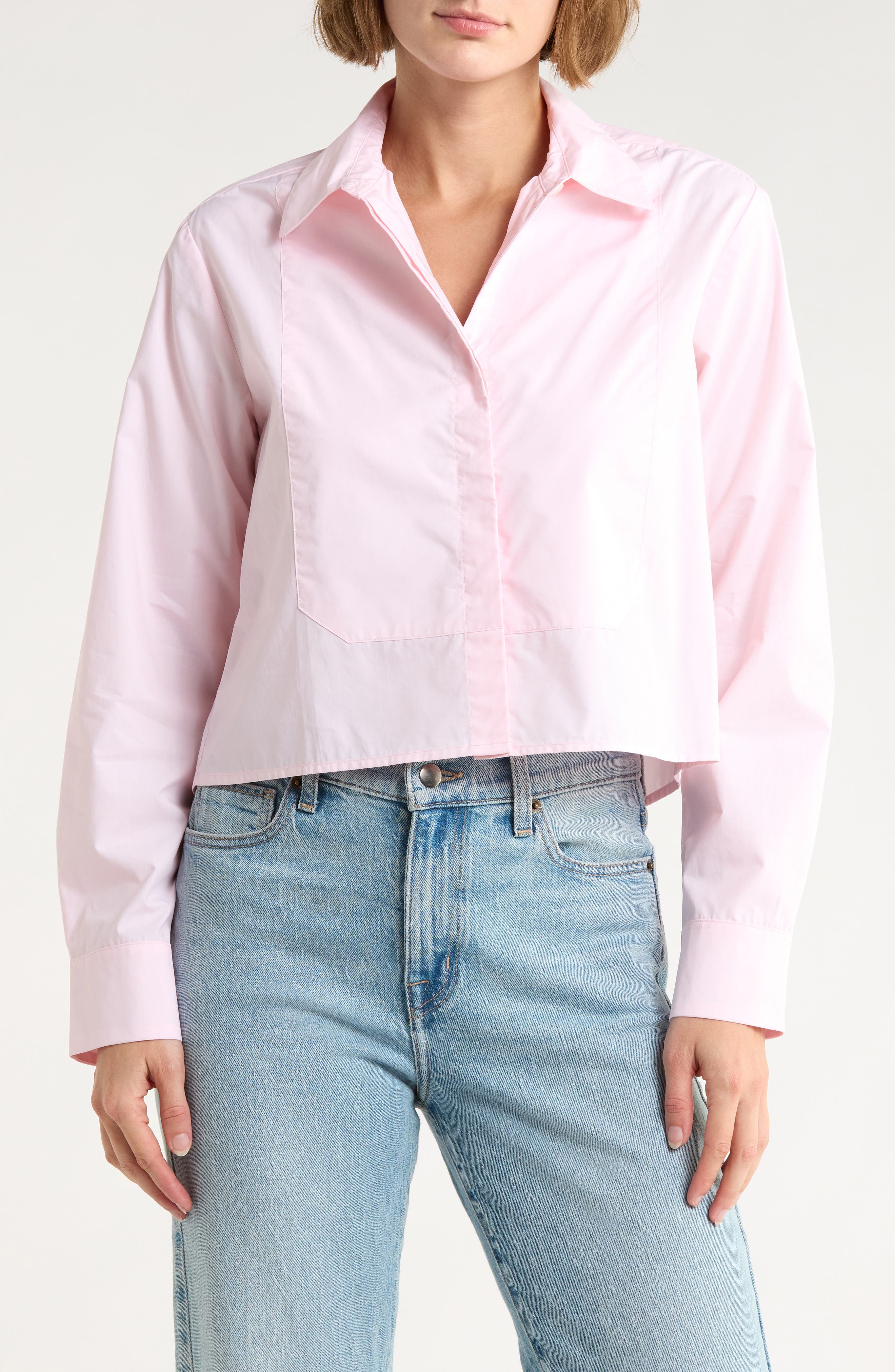 CISSA The Bib Cotton Button-Up Shirt
