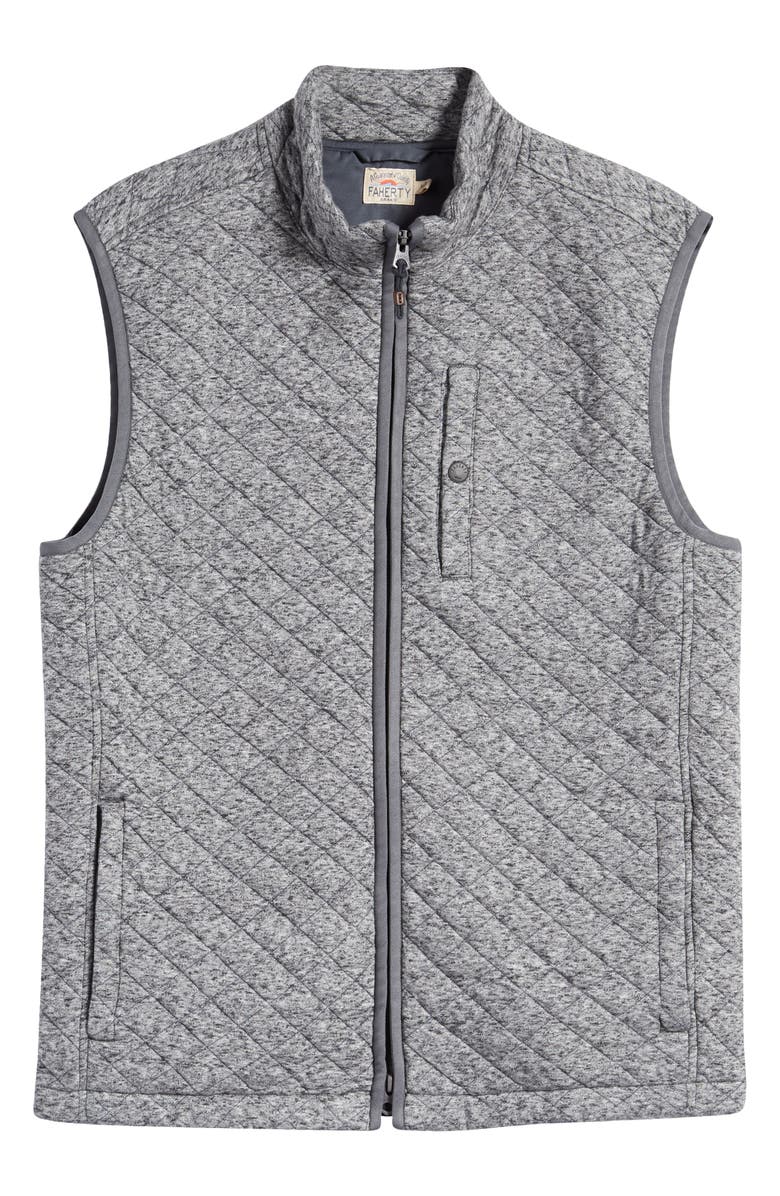 Faherty Epic Quilted Fleece Vest, Alternate, color,