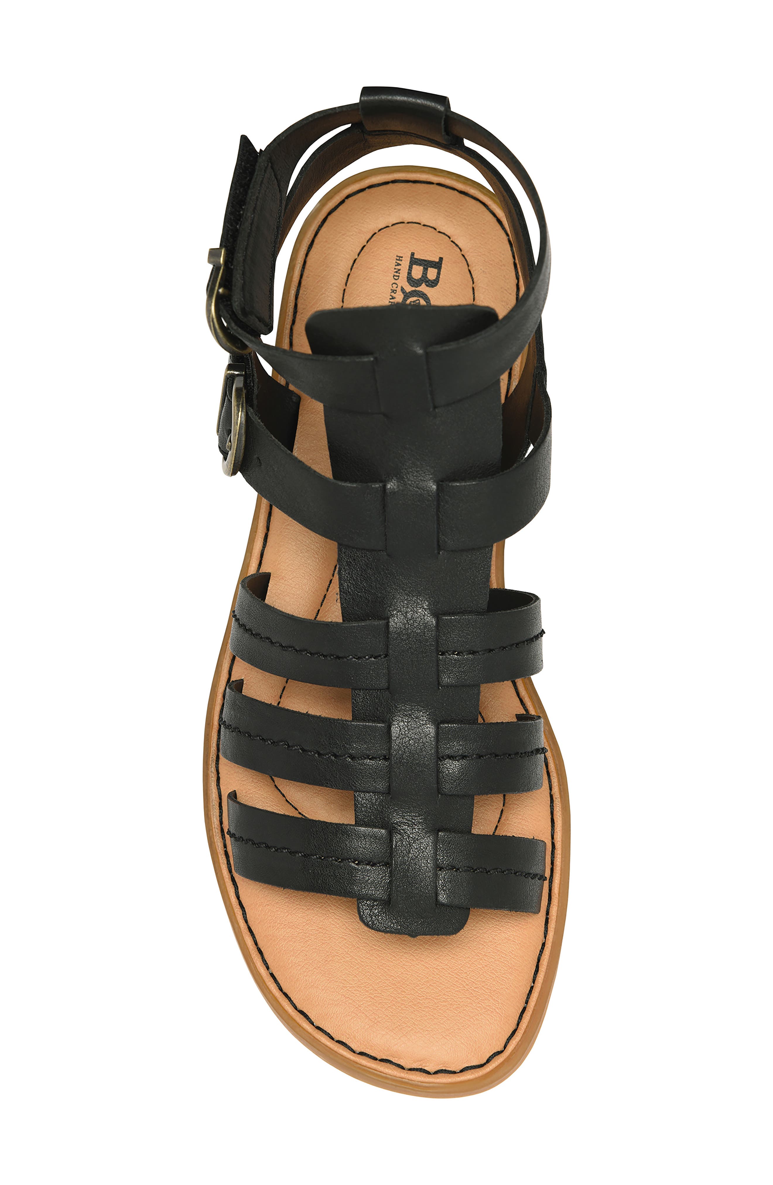 Børn Iana Ankle Strap Sandal, Alternate, color, Black Leather