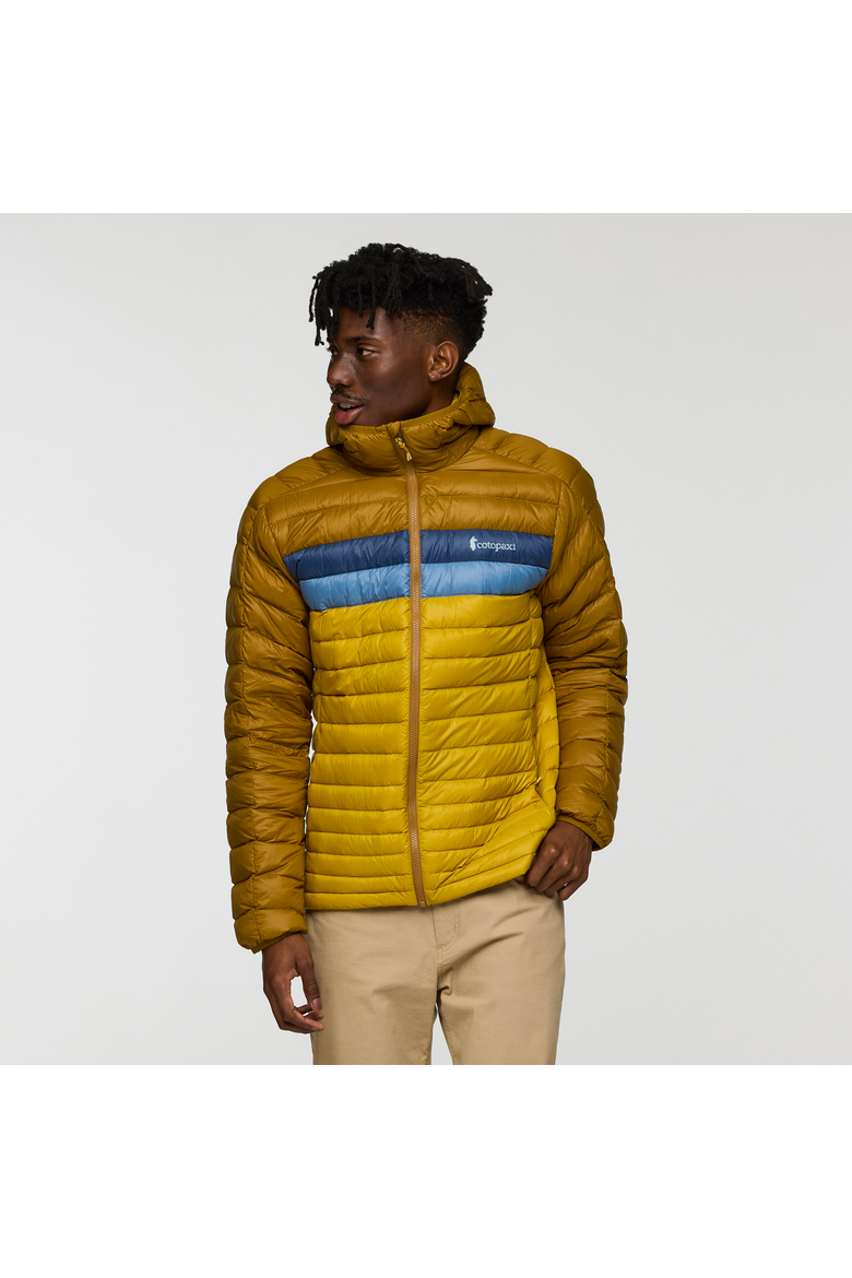Fuego Down Hooded Jacket - Men's, Main, color, Woods Stripes