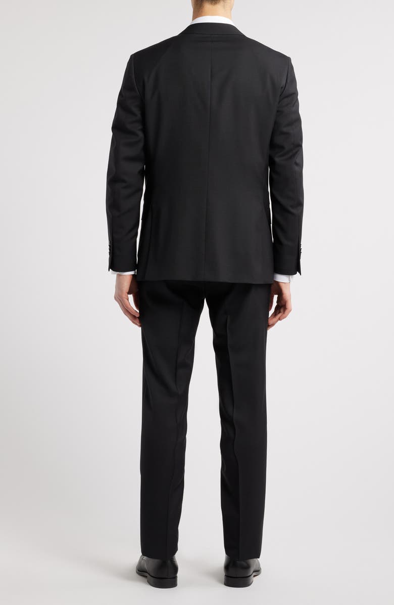 Peter Millar Hartford Classic Fit Black Wool Suit, Alternate, color, Black